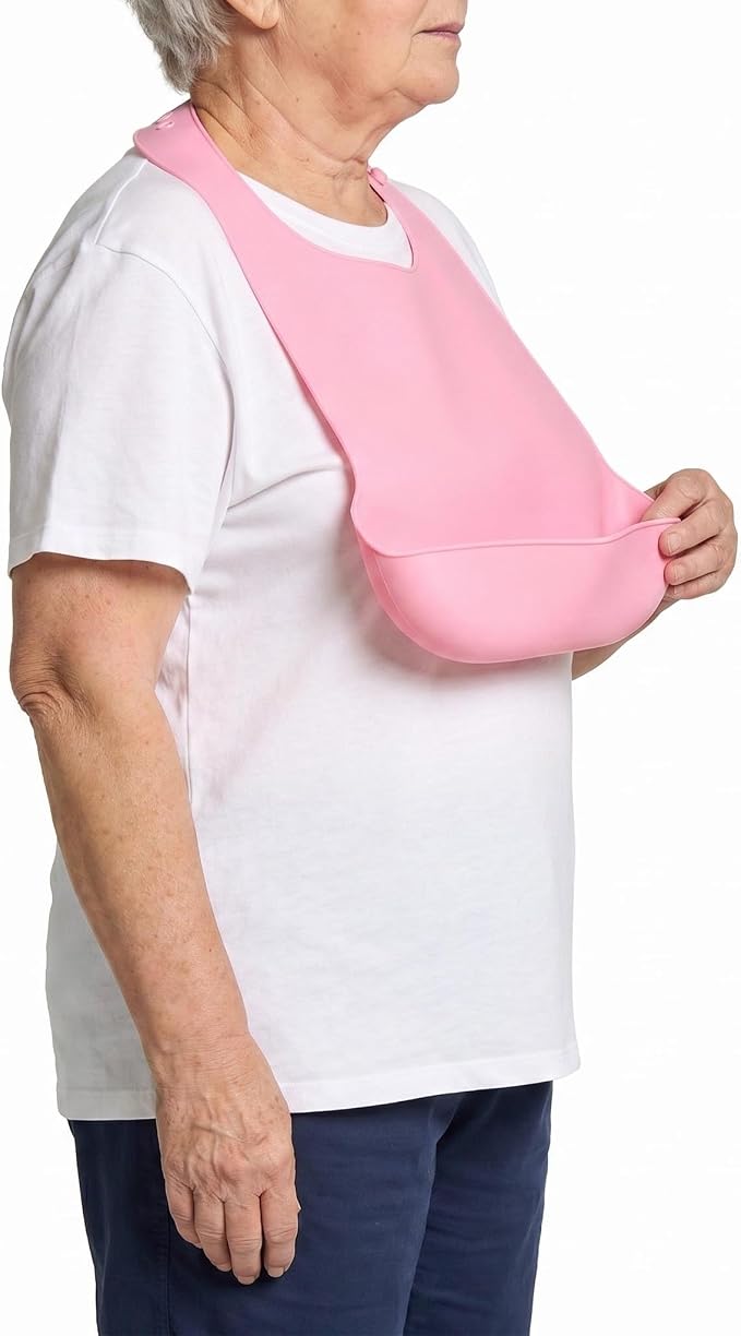 Silicone Adult Bib, Adjustable and Washable Bib - Image 8