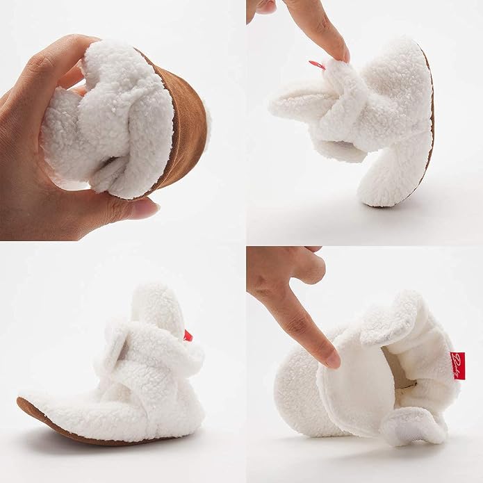 Sawimlgy Newborn Infant Baby Girl Boy Cotton Booties Stay On Sock Slippers Soft - Image 5