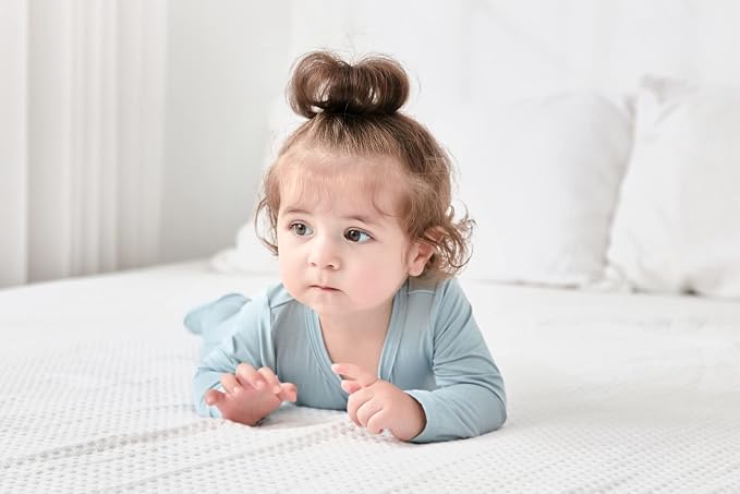 RRP Unisex Baby Footies Pajamas, Rayon Derived From Bamboo, Buttery Soft Sleep - Image 3