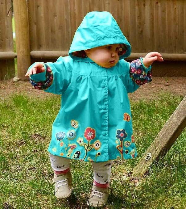 Arshiner Toddler Girls Waterproof Hooded Coat Jacket Outwear Raincoat - Image 2