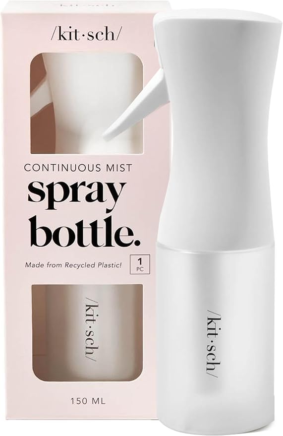 Kitsch Continuous Spray Bottle for Hair – White, 150ml | Fine Mister Spray by Unknown