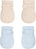 Newborn Baby No Scratch Mittens Stay On, 100% Cotton Breathable, Adjustable by Reyow