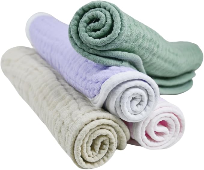 Burp Cloths Large, Muslin Burp Cloths - Image 5