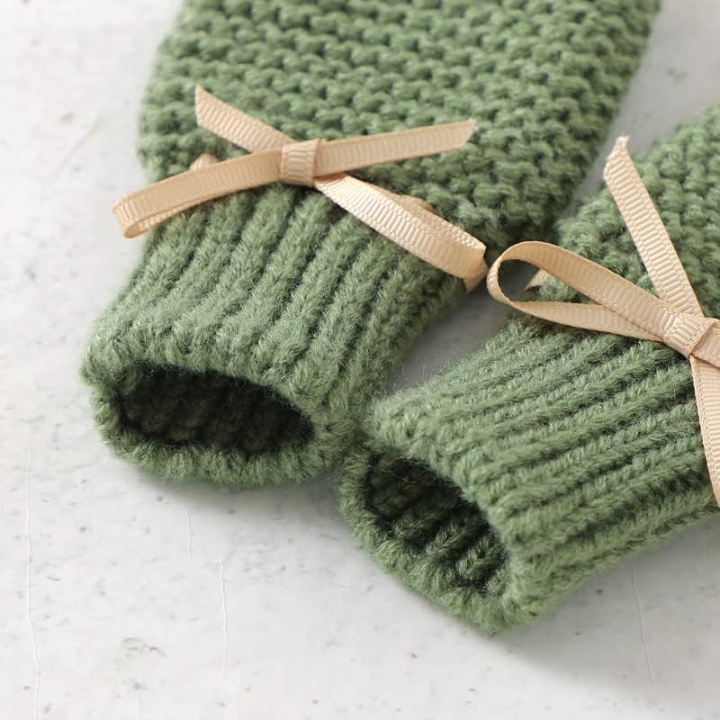 LAWKUL Baby Booties Knit Newborn Shoes Cozy First Walkers Infant Toddler Boots - Image 3