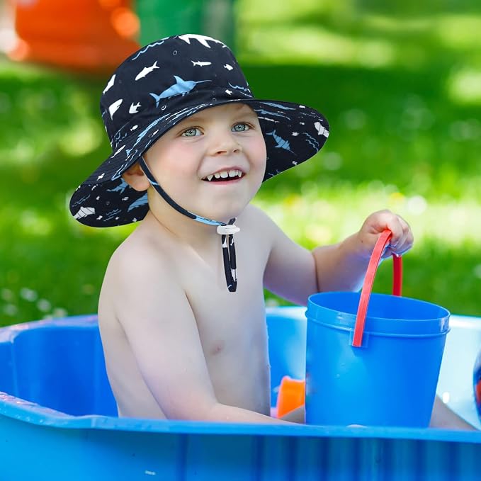 Sarfel Baby Sun Hat Summer Baby Boy Hats UPF 50+ Sun Protection Toddler Hat - Image 3
