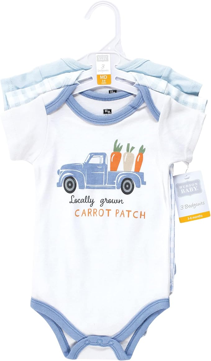 Hudson Baby Unisex Baby Cotton Bodysuits - Image 2