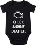 Check Engine Diaper Bodysuit by Unknown