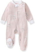 Burt's Bees Baby Girls' Organic Cotton, Sleep and Play Footed Pajamas | Easy by BurtsBeesBaby
