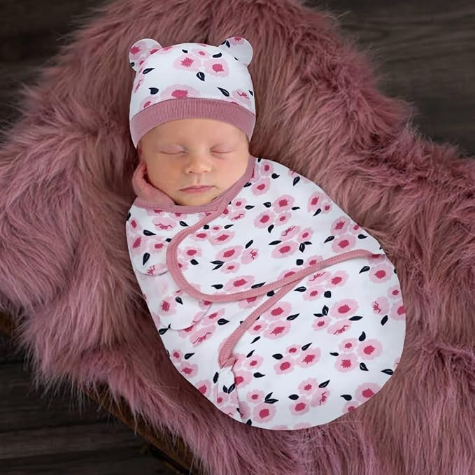 Dizila 2 Sets Adjustable Soft Cotton Blend Newborn Infant Baby Girl Receiving - Image 6