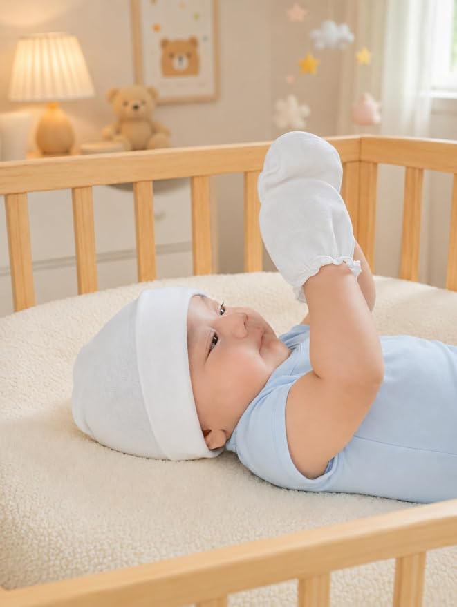 Baby Mittens No Scratch, Newborn Gloves 0-6M, Registry Essential - Image 4
