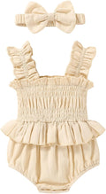 YOUNGER TREE Baby girl Romper Infant Summer Clothes Ruffle Sleeveless One Piece by YOUNGERTREE