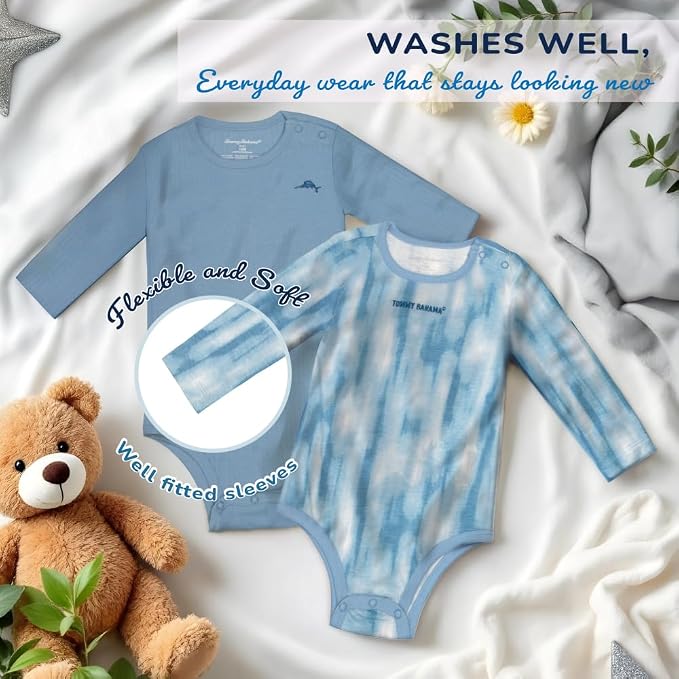 Tommy Bahama Baby 5-Piece Onesie Set - Image 3