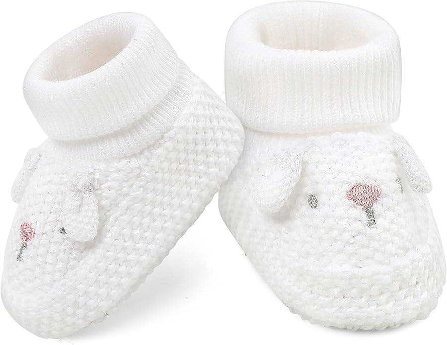 Newborn Shoes Knit Soft Baby Sock Booties - Image 4