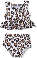 Aalizzwell Toddler Baby Girl Bathing Suit Two Piece Swimsuit Bikini Beach Wear