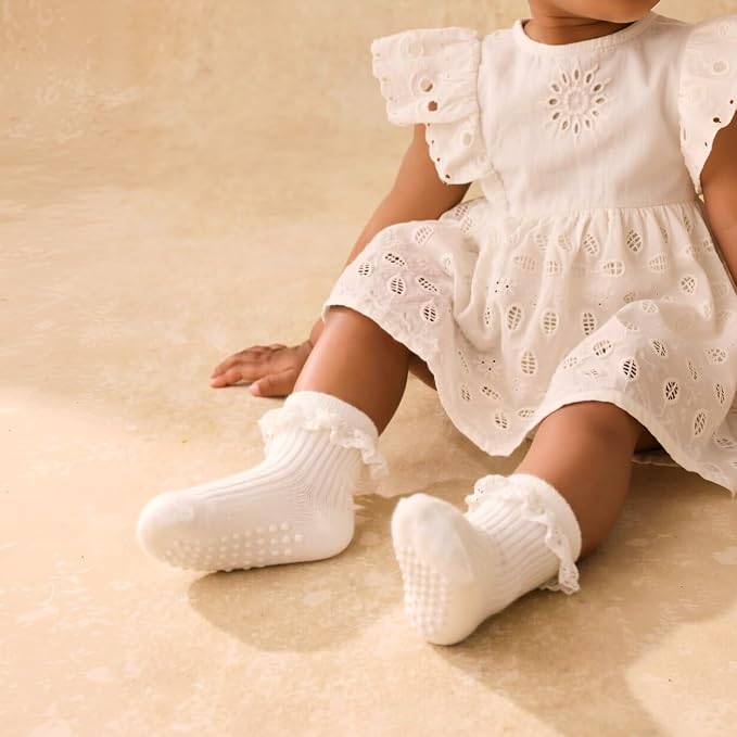 DRESHOW BQUBO Baby Girls Toddler Anti Slip Socks - Image 3