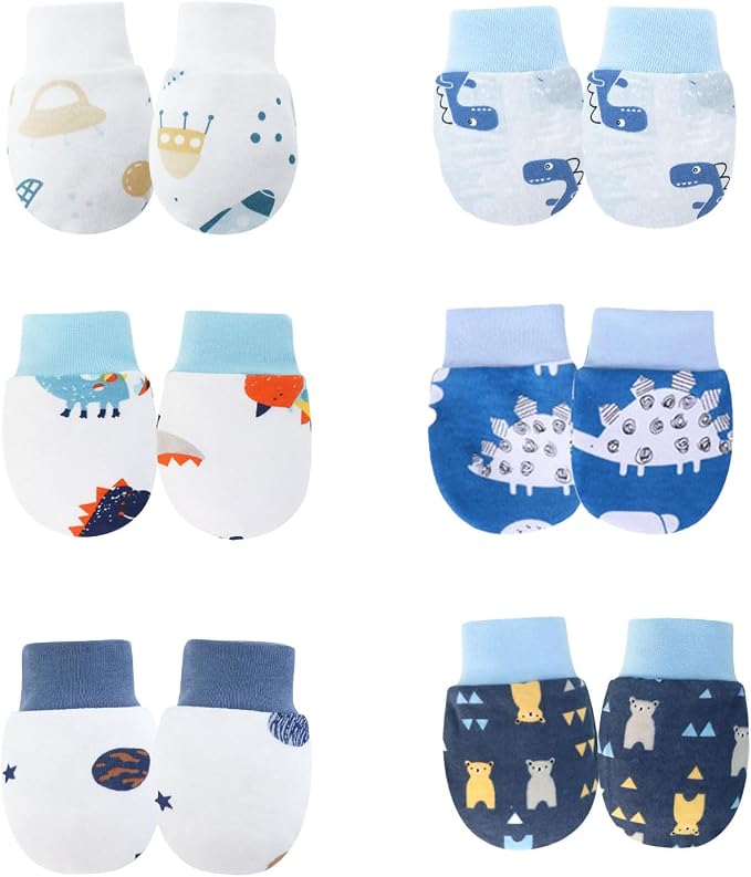 No Scratch Baby Mittens, Newborn Infant Toddler Mittens | Soft Elastic Wrist by toresper