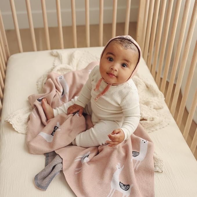 Knit Swaddling Baby Blanket - Image 8