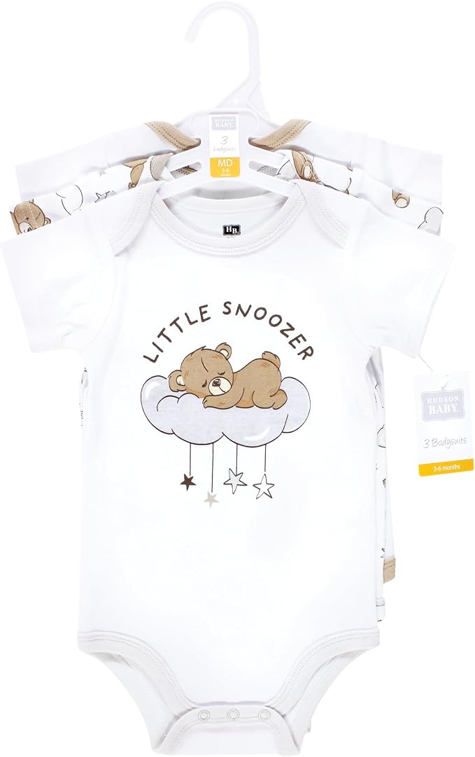Hudson Baby Unisex Baby Cotton Bodysuits - Image 2