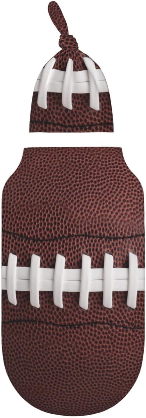 Football Swaddle Blankets Soft Receiving Blanket Baby Swaddle Wrap - Image 2