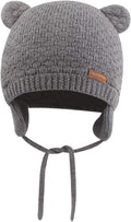 BAVST Baby Beanie Hat for Winter with Earfalp Cute Bear Kids Toddler Girls Boys Warm Knit Cap 0-2Years