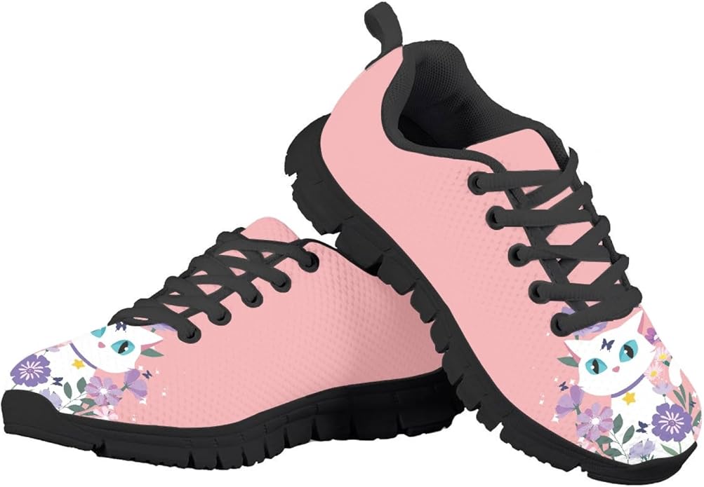 MARSVOVO First Shoes for Walking Boy Girl Athletic Lightweight Flexible Lace-up Breathable Running Shoes Casual Classic Comfortable Non Slip Play Sport Learning to Walk Toddler Girl Sneakers