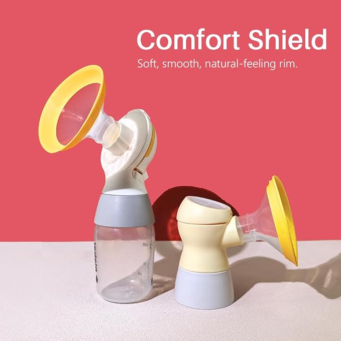 17mm Oval Flanges Shields Compatible with Medela Pumps, Replacement Parts for Pump in Style, Symphony, Swing Maxi, Harmony and Personalfit Flex–Breast Pump Accessories