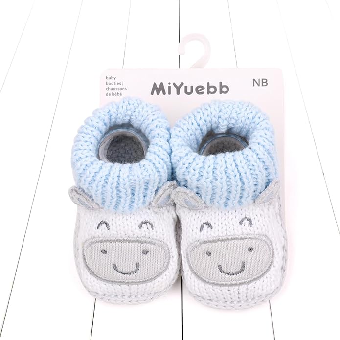 Infant Baby Boys Girls Knitted Booties Soft Cute First Walking Socks Shoes | - Image 2