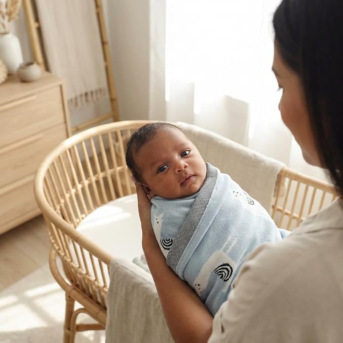 Baby Receiving Swaddle Stroller Blanket - Image 4