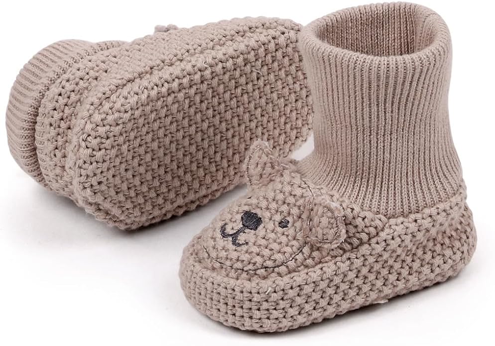 Newborn Baby Boys Girls Cozy Warm Booties Infant Cute Cartoon Knit Soft Socks - Image 5