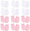 BQUBO 12 Pairs Baby Mittens Newborn Infant Mittens No Scratch Cotton Elastic by DRESHOW