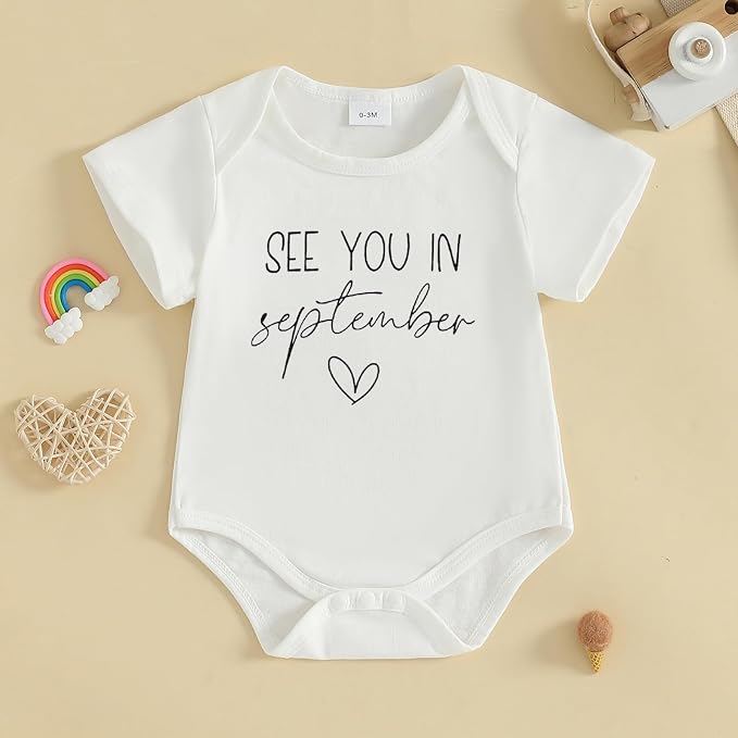 woshilaocai Baby Announcement Bodysuit Pregnancy Reveal - Image 2