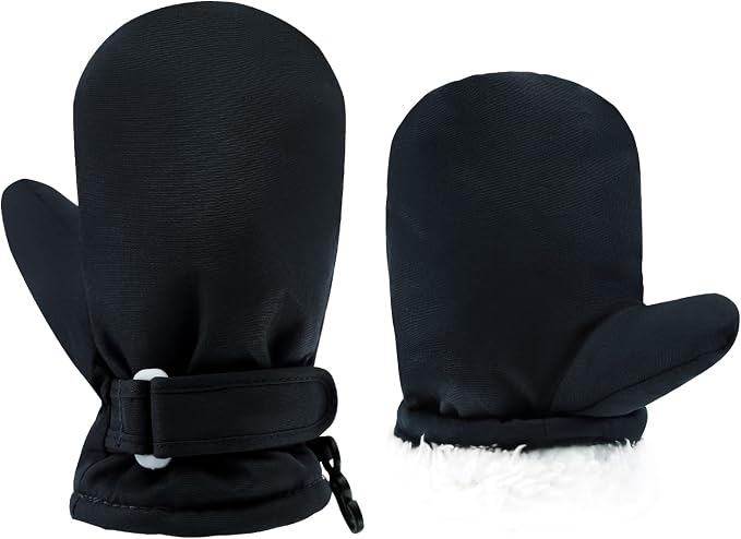 BAVST Toddler Waterproof Mittens Fleece Lined Baby Boys Girls Winter Warm Glove by BAVST