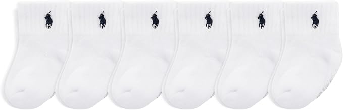 Polo Ralph Lauren Baby’s Classic Sport Ankle Socks, 6 Pair Pack, Soft Stretchy by Unknown