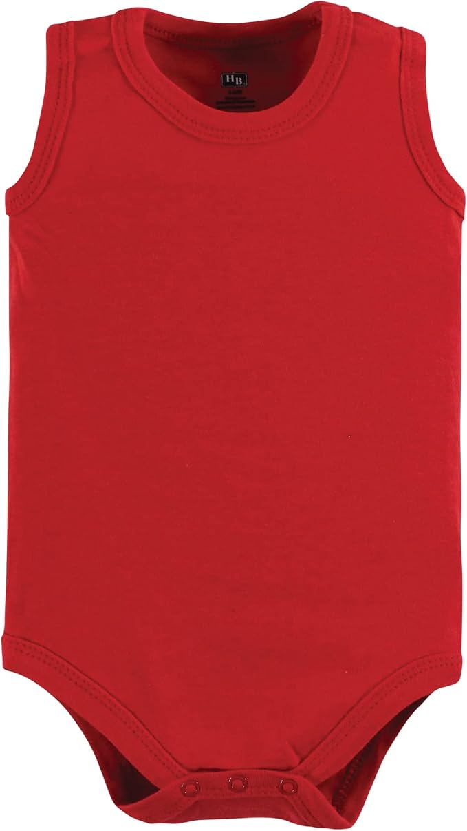 Hudson Baby Unisex Baby Cotton Sleeveless Bodysuits - Image 7