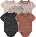 Kiddiezoom Newborn Baby Unisex Cotton One-Piece Bodysuits Baby Gift 5-Pack Baby by Kiddiezoom