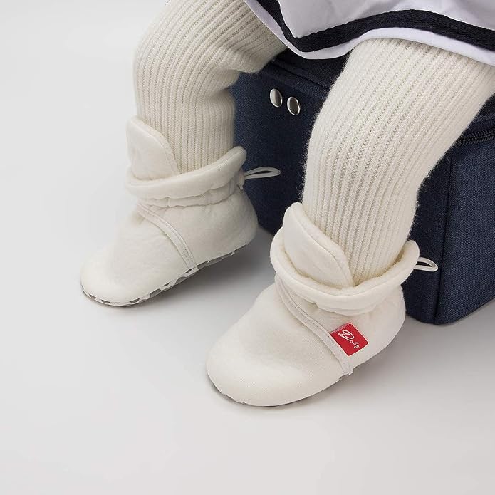 Sawimlgy Newborn Infant Baby Girl Boy Cotton Booties Stay On Sock Slippers Soft - Image 2