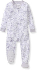 Burt's Bees Baby Girls Organic Cotton, Snug Fit Footed Sleeper Pajamas | by BurtsBeesBaby
