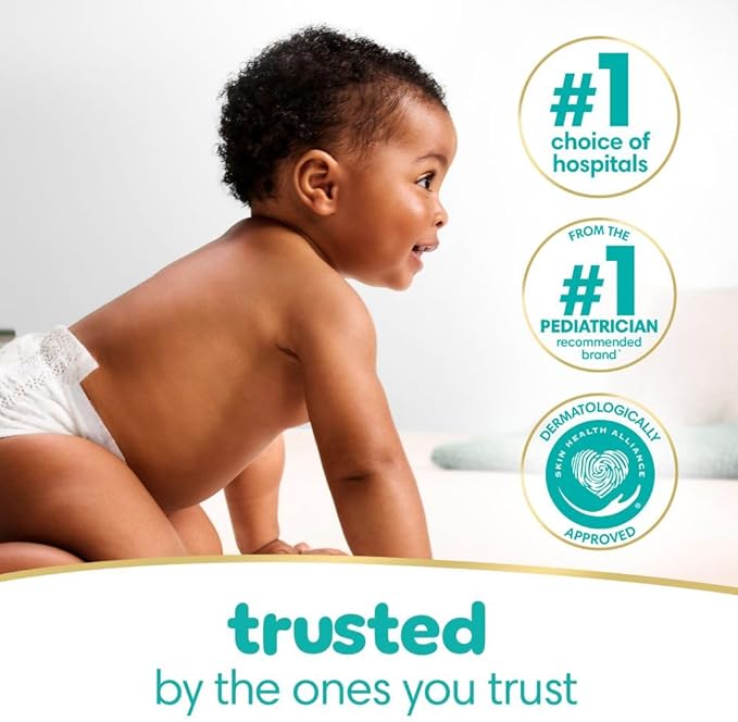 Pampers Baby Wipes Sensitive, Water Based Wipes, Hypoallergenic and Unscented Wipes, 192 Wipes Total (3 Refill Packs)