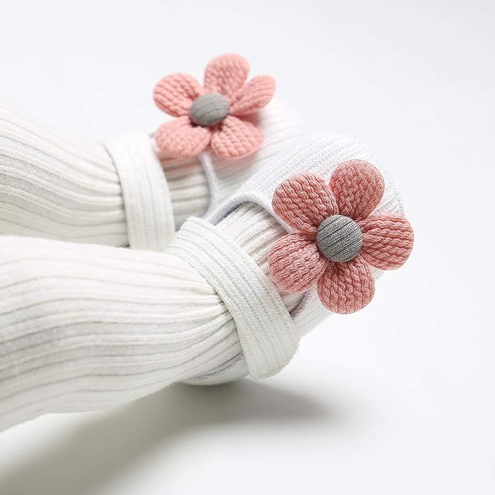 Ohwawadi Infant Baby Boys Girls Slippers Cozy Fleece Booties Soft Bottom Warm - Image 2