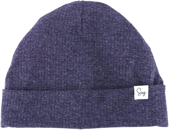 Jersey Beanie Hat for Newborn Baby Boys Girls Silky Satin Lined Hats Bonnet by Sugarmelon