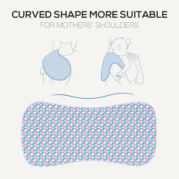 6 Pack Cotton Baby Burp Cloths Extra Absorbent Soft - Image 3