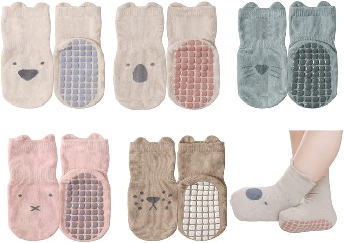 Exegawe Toddler Non Slip Socks, Cute Baby Socks by Exegawe