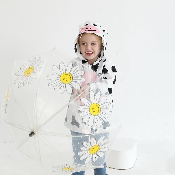 YOUNGER TREE Toddler Baby Boy Girl Duck Raincoat Cute Cartoon Hoodie Zipper - Image 4