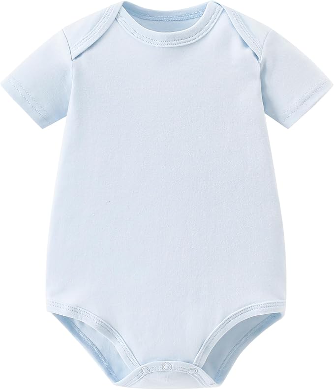 AIWUHE Unisex-Baby Short Sleeve Bodysuits Cotton One-piece Boy Girl Summer by AIWUHE
