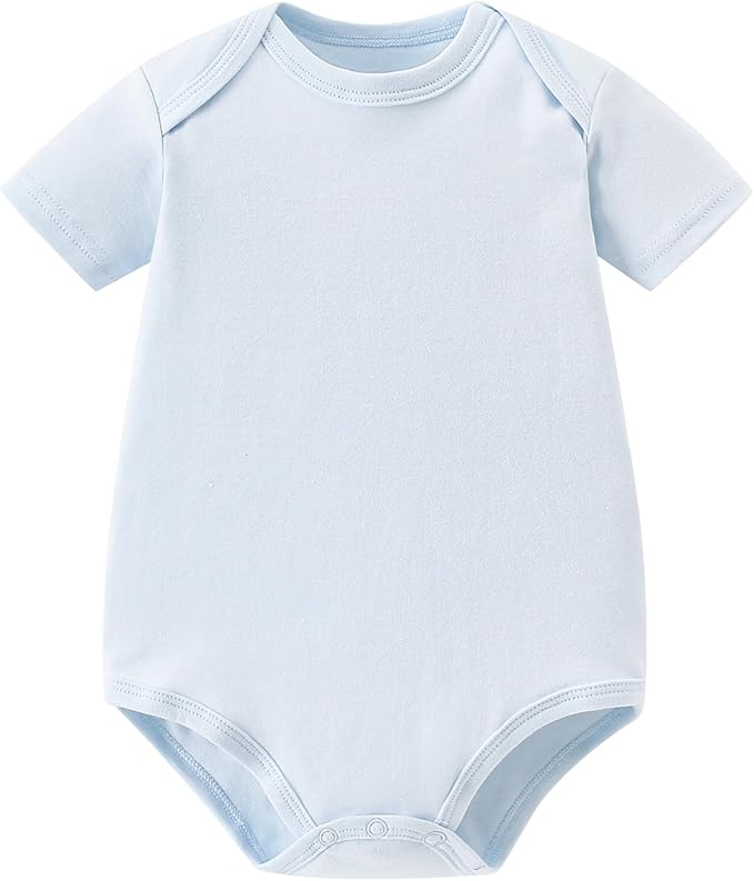 AIWUHE Unisex-Baby Short Sleeve Bodysuits Cotton One-piece Boy Girl Summer by AIWUHE