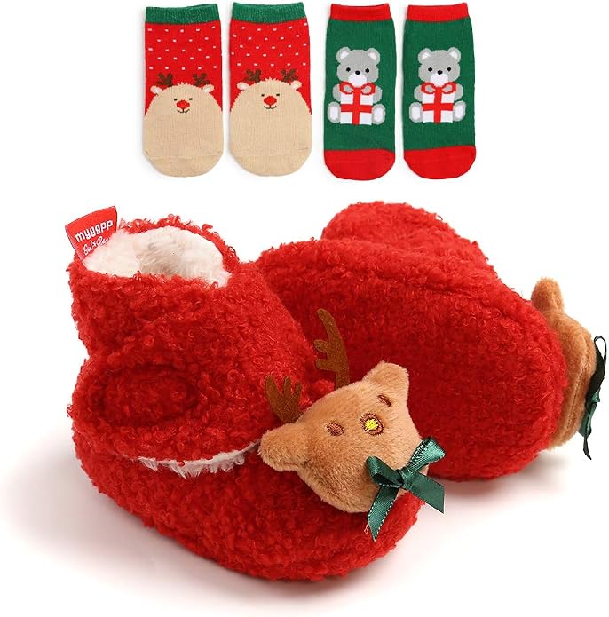 Ohwawadi Infant Baby Slippers Girls Boys Booties Warm Baby Socks Shoes Newborn - Image 7