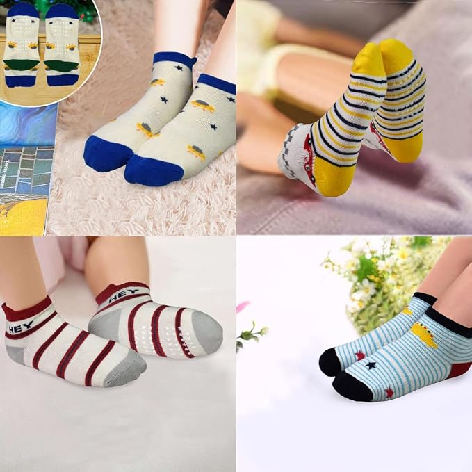Tphon Non Slip Kids Toddler Socks - Image 4