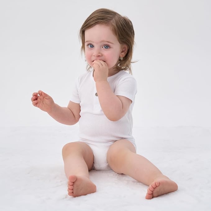 pureborn Baby Girls Boys Bodysuit Super Soft Cotton Romper 0-24 Months | - Image 6