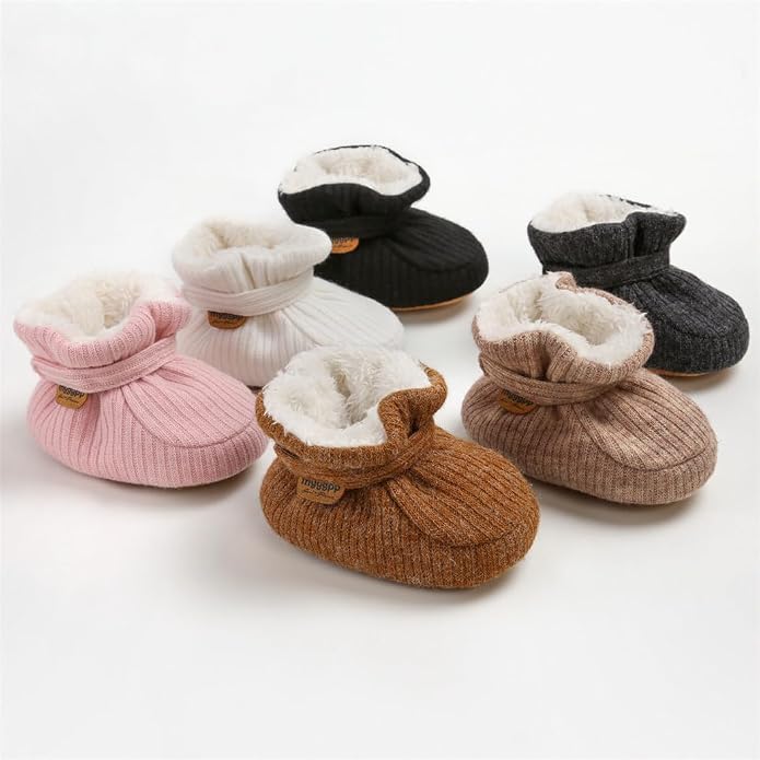 Ohwawadi Infant Baby Slippers Girls Boys Booties Warm Baby Socks Shoes Newborn - Image 3