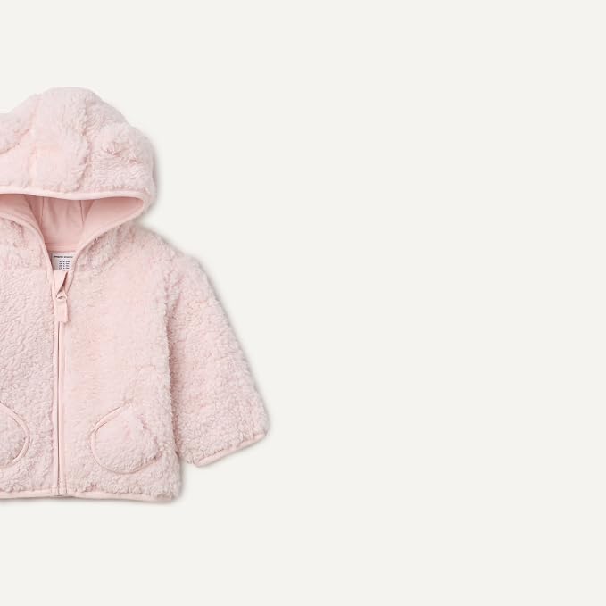 Amazon Essentials Unisex Babies' Hooded Sherpa Jacket - Image 2